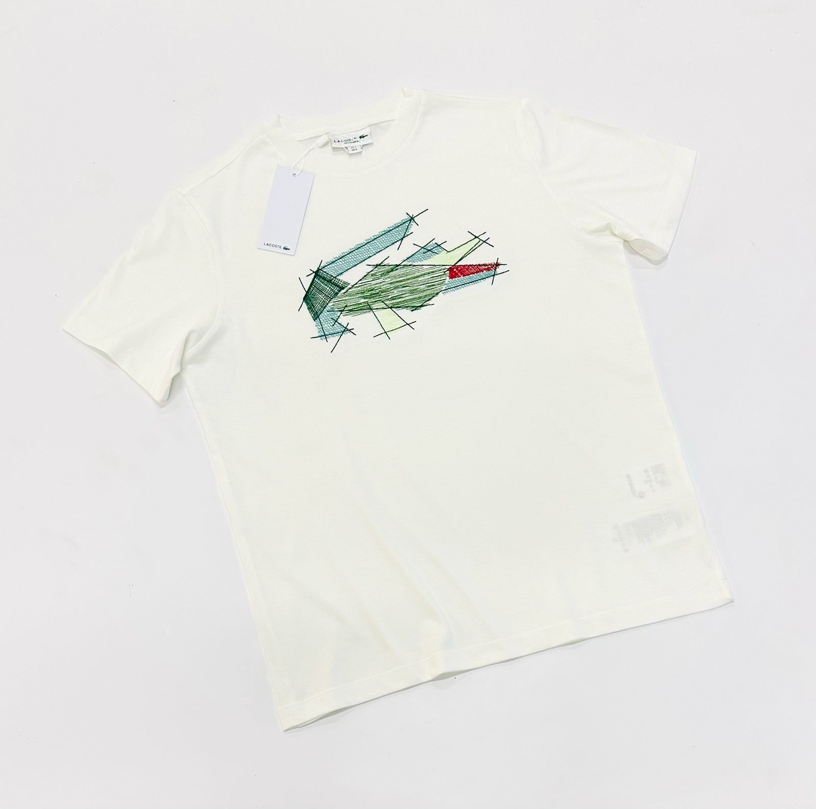 Camiseta lacoste branca tamanho P